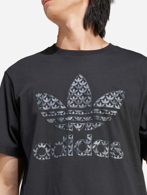 T-shirt męski bawełniany adidas Classic Monogram Graphic Originals IS0176 S Czarny (4066759668201) - obraz 5