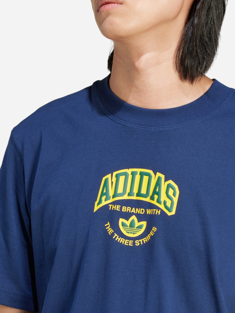 T-shirt męski bawełniany adidas VRCT Originals IS0184 S Granatowy (4066759618404) - obraz 4