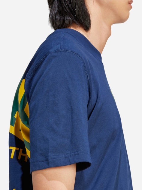 Футболка бавовняна чоловіча adidas VRCT Originals IS0184 XL Синя (4066759618343) - зображення 5