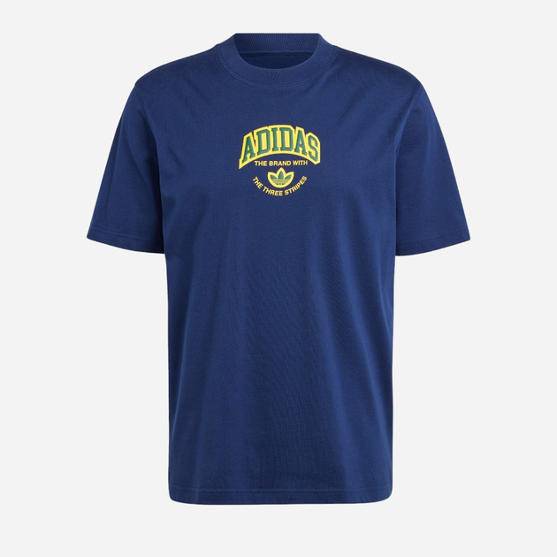 Футболка бавовняна чоловіча adidas VRCT Originals IS0184 XL Синя (4066759618343) - зображення 6
