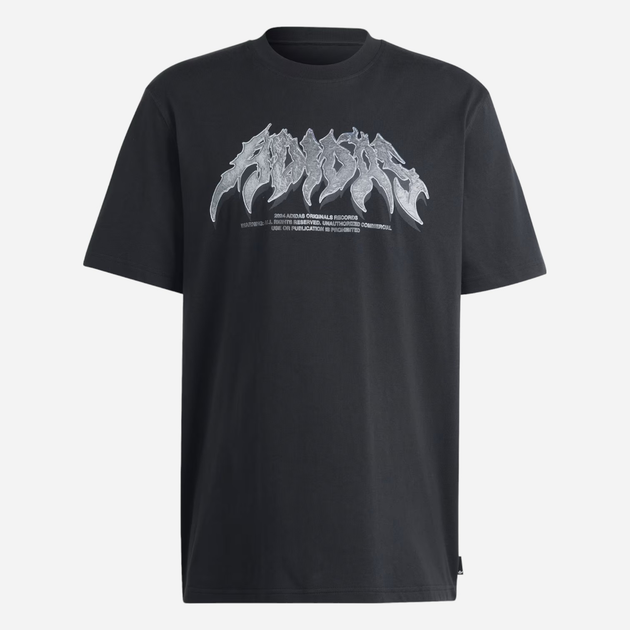 Футболка бавовняна чоловіча adidas Flames Concert IS0204 2XL Чорна (4066757408595) - зображення 6