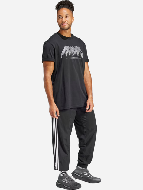 Футболка бавовняна чоловіча adidas Flames Concert IS0204 M Чорна (4066757405556) - зображення 3