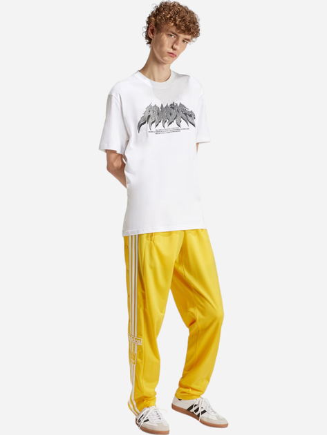 Футболка бавовняна чоловіча adidas Flames Concert IS2946 2XL Біла (4066757408632) - зображення 3