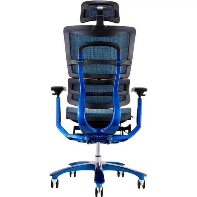 Офисное эргономичное кресло GT Racer X-815L Black/Blue (W-85) - Фото 5 Офисное эргономичное кресло GT Racer X-815L Black/Blue (W-85) - изображение 5