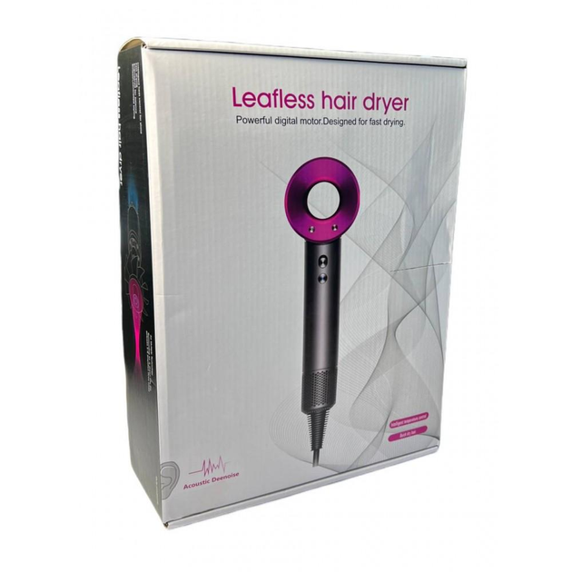 Фен стайлер для волос 5 в 1 Premium Magic Hair 1600 Вт 5 насадок Фиолетовый ( код: HD07F ) - изображение 10
