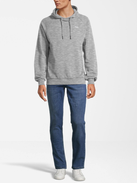Bluza męska z kapturem elegancka Fila FAM0341-80000 M Jasnoszary melanż (4064556396815) - obraz 3