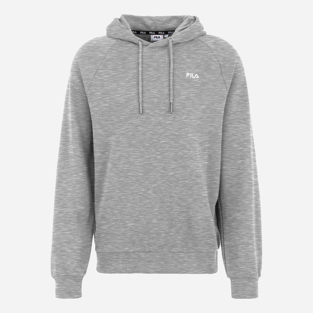 Bluza męska z kapturem elegancka Fila FAM0341-80000 L Jasnoszary melanż (4064556396839) - obraz 4
