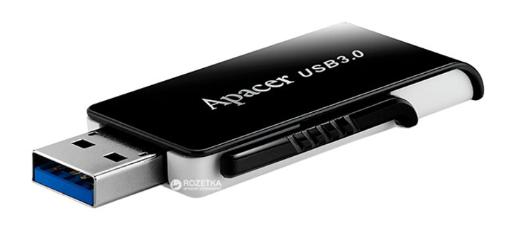 Pendrive Apacer AH350 128GB USB 3.0 Black (AP128GAH350B-1) - obraz 4