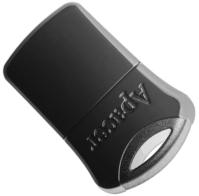 Флеш пам'ять USB Apacer AH116 64GB USB 2.0 Black (AP64GAH116B-1) - зображення 1