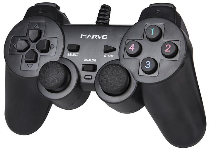 Przewodowy gamepad Marvo GT-006 PC USB Czarny (6932391902738) - obraz 2