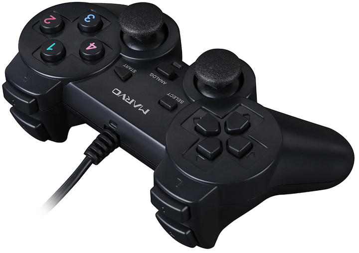 Przewodowy gamepad Marvo GT-006 PC USB Czarny (6932391902738) - obraz 4