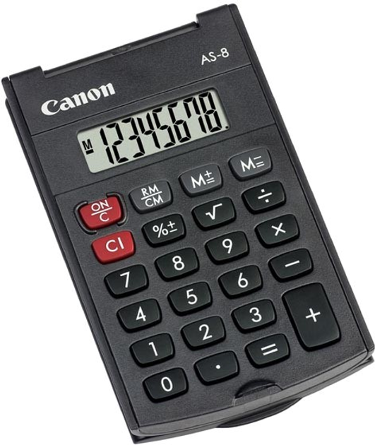 Калькулятор електронний Canon 8-розрядний AS8 (4598B001AA) - зображення 1