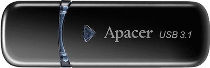 Pendrive Apacer AH355 32GB USB 3.0 Czarny (AP32GAH355B-1) - obraz 1