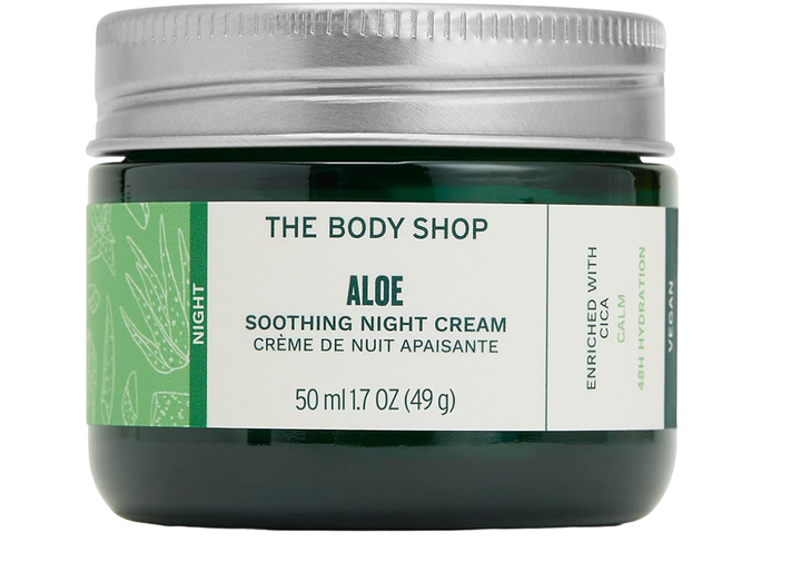 Крем для обличчя The Body Shop Aloe заспокійливий нічний 50 мл (5028197267711) - зображення 1