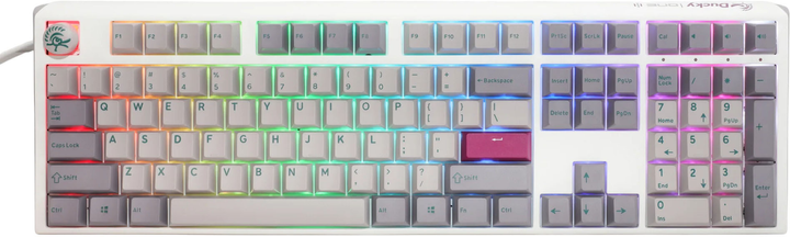 Ігрова клавіатура Ducky One 3 Mist MX Silent Red Grey (100043083) - зображення 1