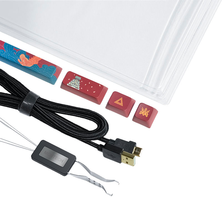 Клавіатура дротова Montech MKey Darkness Gateron G Pro 2.0 Brown USB Black (9275364) - зображення 8