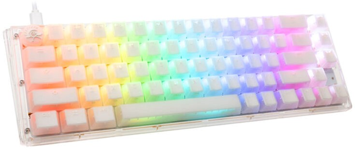 Клавіатура дротова Ducky One 3 SF Gateron Baby Kangaroo USB Aura White (100043048) - зображення 2