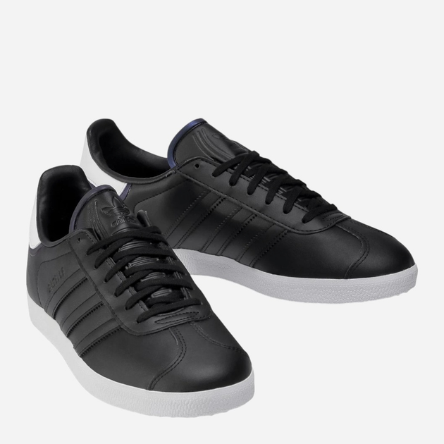 Sneakersy męskie skórzane do kostki adidas Originals Gazelle FU9667 43.5 (UK 9) Czarne (4062059843089) - obraz 4