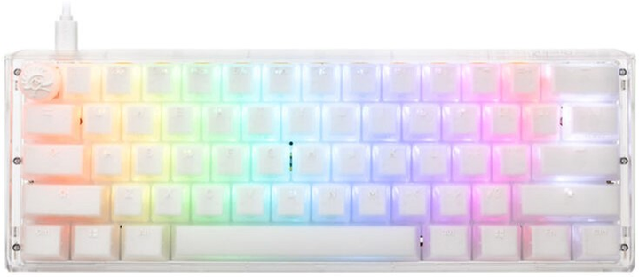 Клавіатура дротова Ducky One 3 Mini Cherry MX Brown USB Aura White (100043056) - зображення 1