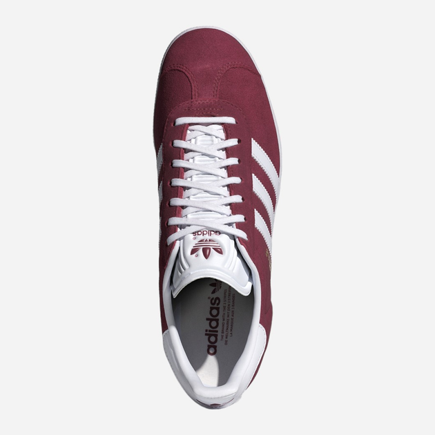 Sneakersy męskie zamszowe do kostki adidas Originals Gazelle B41645 43.5 (UK 9) Bordowe (4059811862402) - obraz 6