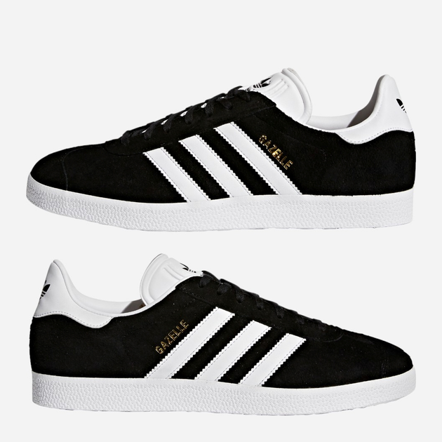 Жіночі кеди низькі adidas Originals Gazelle BB5476 39.5 (6UK) Чорні (4056566349585) - зображення 5