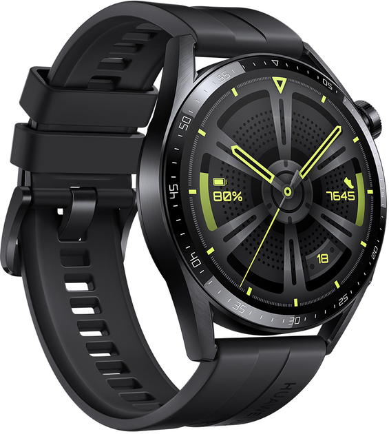 Смарт-часы Huawei Watch GT3 Active 46mm / GPS / Bluetooth / Влагозащита 5 АТМ / До 14 дней работы / Harmony OS 2 / Black (JPT-B19) Б/В b1 - изображение 2
