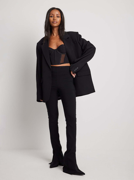 パンツ Oblada HIGH WAIST CUT OFF 24 BLACK CINCH Vinyl High Waist Long Line Cycling Shorts | boohoo