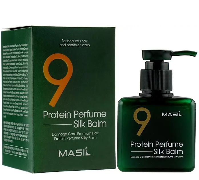 Бальзам незмивний з протеїнами для пошкодженого волосся 9 Protein Perfume Silk Balm MASIL, 180 мл - Фото 1 Бальзам незмивний з протеїнами для пошкодженого волосся 9 Protein Perfume Silk Balm MASIL, 180 мл - зображення 1