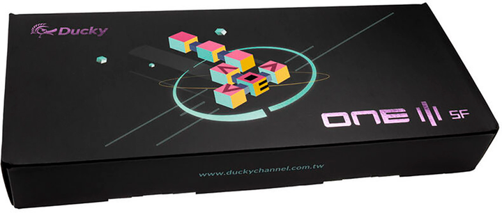 Клавіатура дротова Ducky One 3 SF RGB LED MX Blue USB Aura Black (100043036) - зображення 9