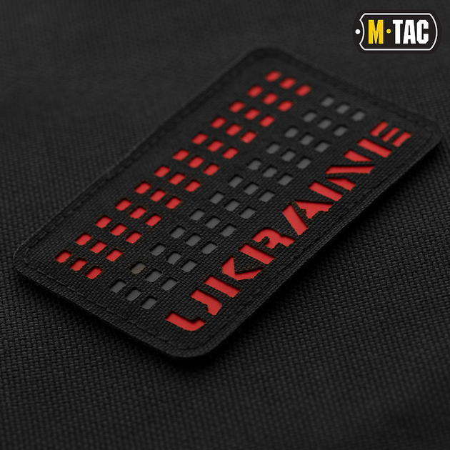 M-Tac нашивка Ukraine Laser Cut Black/Red/Black - изображение 2