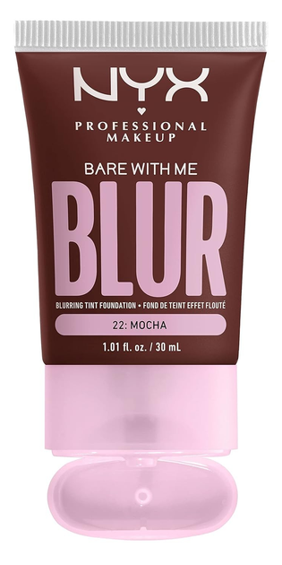 Тональная основа для лица NYX Professional Makeup Bare With Me Blur Tint Foundation 22 Mocha 30 мл (0800897234515) - изображение 3