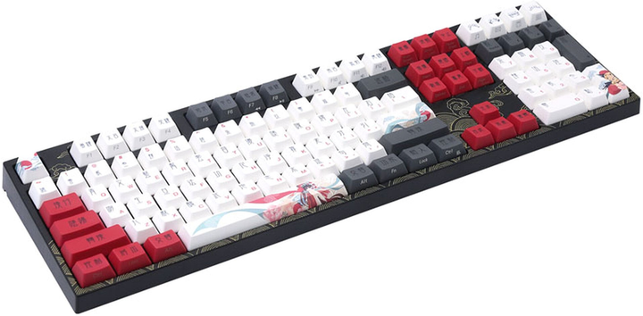 Klawiatura przewodowa Varmilo VEA108 Beijing Opera Gaming Cherry MX Silent Red USB Black/Red (6924427370758) - obraz 2