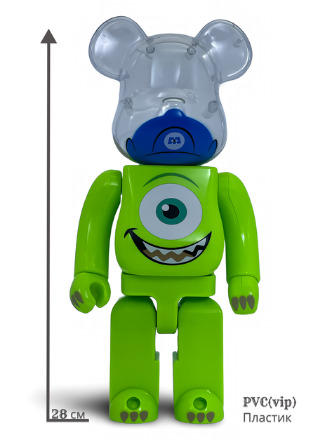 Статуетка Bearbrick x DISNEY PIXAR x Monsters Mike 400% 28 см Medicom Toy Корпорація монстрів - Фото 9 Статуетка Bearbrick x DISNEY PIXAR x Monsters Mike 400% 28 см Medicom Toy Корпорація монстрів - зображення 9