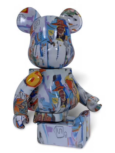 Статуетка Bearbrick x Andy Warhol x JEAN-MICHEL BASQUIAT #4