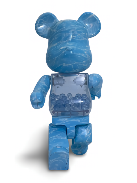 Статуэтка Bearbrick x My First Baby x Water Crest 400% 28 см Medicom Toy Стихия Вода - изображение 11