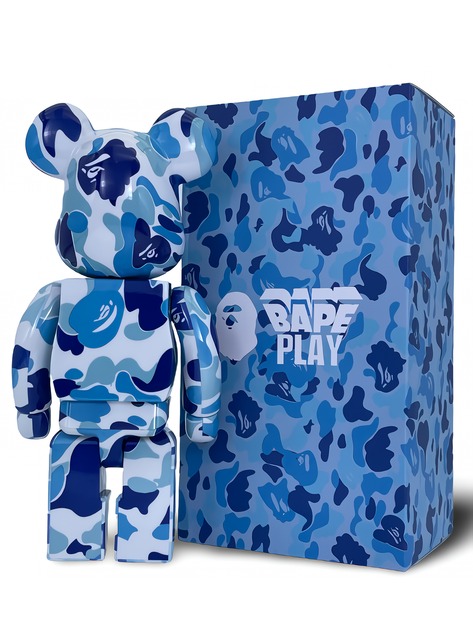 faing002002BE@RBRICK BAPE 400% Игрушка Bearbrick BAPE Camo Shark 400% Оригинал Купить, цена