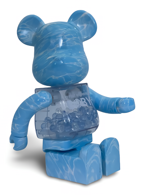 Статуэтка Bearbrick x My First Baby x Water Crest 400% 28 см Medicom Toy Стихия Вода - изображение 13