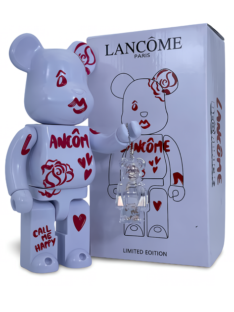 Статуетка Bearbrick x Lancome Paris x CALL ME HAPPY 400% 28 см Medicom Toy Косметика - зображення 5