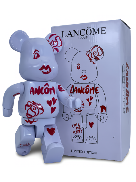 Статуетка Bearbrick x Lancome Paris x CALL ME HAPPY 400% 28 см Medicom Toy Косметика - зображення 6