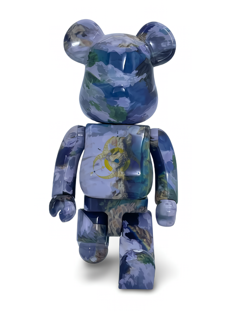 Статуетка Bearbrick x NASA x Innersect Earth 400% 28 см Medicom Toy Апокаліпсис - зображення 11
