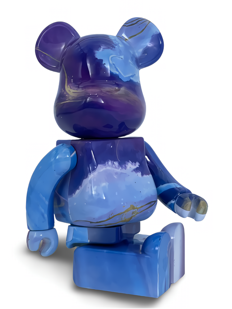 Статуэтка Bearbrick x Marble 2021 400% 28 см Medicom Toy Самоцвет - изображение 13