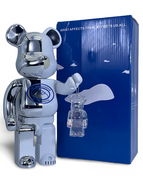 Статуэтка Bearbrick x Canada Goose x Polar Bears 400% 28 см Medicom Toy Полярный медвежонок - изображение 5