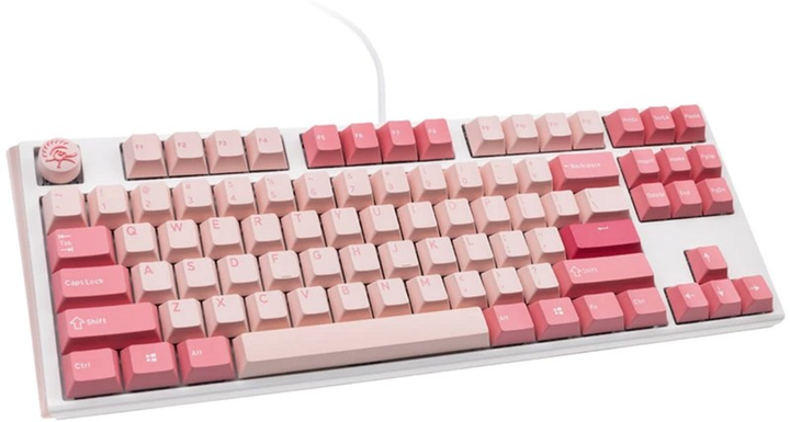 Клавіатура дротова Ducky One 3 TKL RGB LED Cherry MX Brown USB Gossamer Pink (100043073) - зображення 2