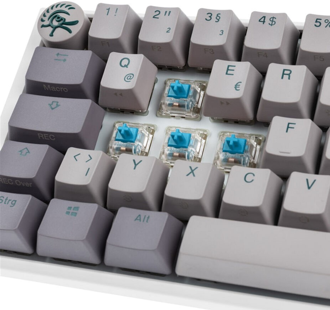 Klawiatura przewodowa Ducky One 3 SF Cherry MX Blue USB Mist Grey (100043151) - obraz 4