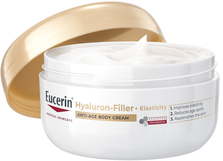 Крем для тіла Eucerin Hyaluron-Filler + Elasticity Anti-Aging 200 мл (4005800328633) - зображення 1