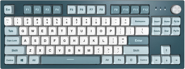 Клавіатура дротова Montech MKey TKL Freedom GateronG Pro 2.0 Red Blue (GATA-2430) - зображення 1