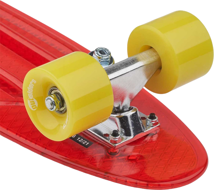 Deskorolka Outsiders Transparent Retro Czerwony (5711336034755) - obraz 5