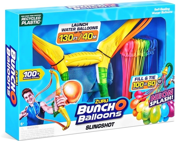 Ігровий набір Zuru Bunch O Balloons Slingshot With 100 Balloons (4894680019973) - зображення 1