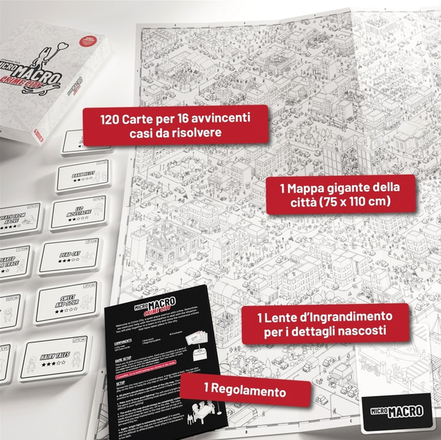 Gra planszowa Ms Edizioni MicroMacro Crime City (9788831382113) - obraz 3