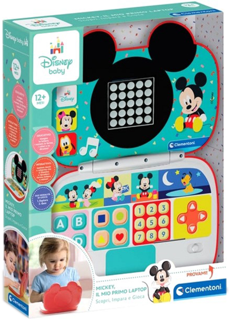 Laptop dla dzieci Clementoni Baby Mickey Primo (8005125178346) - obraz 1
